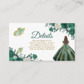 エメラルドグリーンクインセアニラ詳細カード エンクロージャーカード (正面)