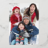 エメラルドグリーンクリスマスの渦巻き木の森ハッピー 箔シーズンカード (裏面)