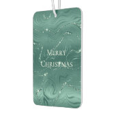 エメラルドグリーングリジー大理石クリスマス カーエアーフレッシュナー (左)