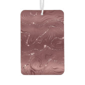 エメラルドグリーングリジー大理石クリスマス カーエアーフレッシュナー (裏面)