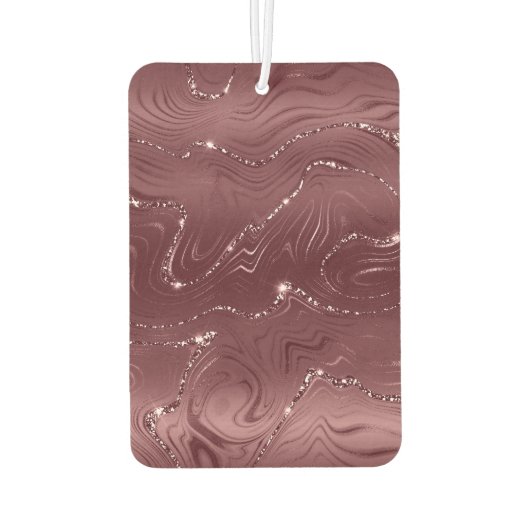 エメラルドグリーングリジー大理石クリスマス カーエアーフレッシュナー (裏面)