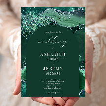 エメラルドグリーングリッター結婚アーチズ