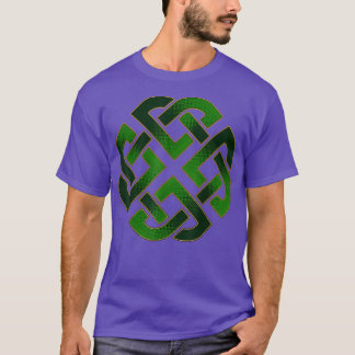 エメラルドグリーンケルトStゲール結び目 Tシャツ