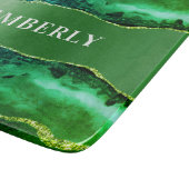 エメラルドグリーンゲート大理石名 カッティングボード (角)