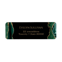 エメラルドグリーンゲート差出人住所ラベル ラベル