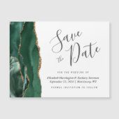 エメラルドグリーンゲート磁気ウェディング日付を保存 (正面)