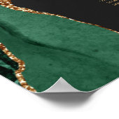 エメラルドグリーンゲート結婚アルファベットの座席 ポスター (角)