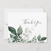 エメラルドグリーンサンキューカード サンキューカード (正面)