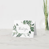 エメラルドグリーンサンキューカード サンキューカード (正面)