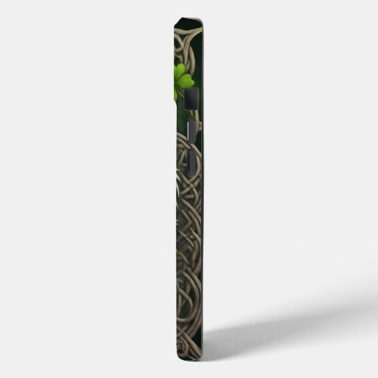 エメラルドグリーンシャムロックケース Case-Mate iPhoneケース (裏面 / 左)