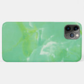 エメラルドグリーンジェードマーブリングパターン Case-Mate iPhoneケース (裏面(横))