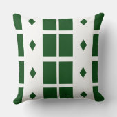 エメラルドグリーンジオメトリック装飾用クッション クッション (裏面)