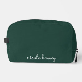 エメラルドグリーンスクリプト |モノグスタイリッシュラムモダン ドップキット