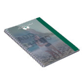 エメラルドグリーンスパイラルフォトノートブック ノートブック (右側)