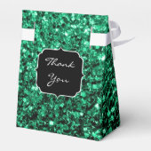 エメラルドグリーンスパークルズスウィート16お気に入りボックス フェイバーボックス (裏面サイド)