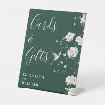 エメラルドグリーンチノワジエ カードとギフト ウェディング