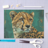 エメラルドグリーンチータマクシマリストデカール 薄葉紙 (クラフト)