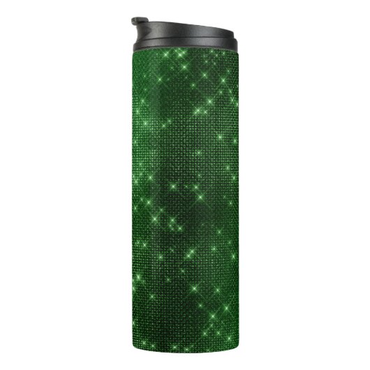 エメラルドグリーンディアマンテセクイン タンブラー (回転右)