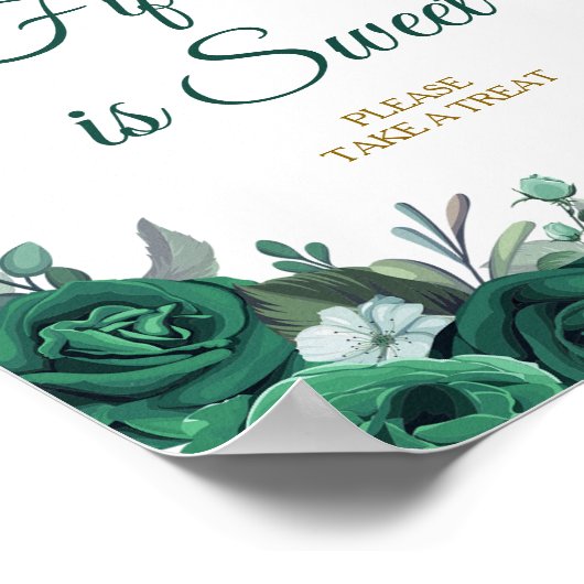 エメラルドグリーンドレスクインセアニェラ15は甘い ポスター (角)