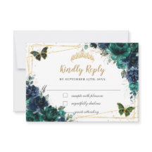 エメラルドグリーンネイビーフローラ蝶キンセアニラ