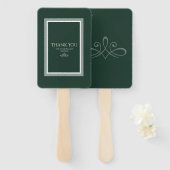 エメラルドグリーンハンドファン ハンドファン (正面&裏面)