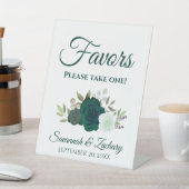 エメラルドグリーンバラを一つ結婚持つ 台座サイン (インサイチュ)