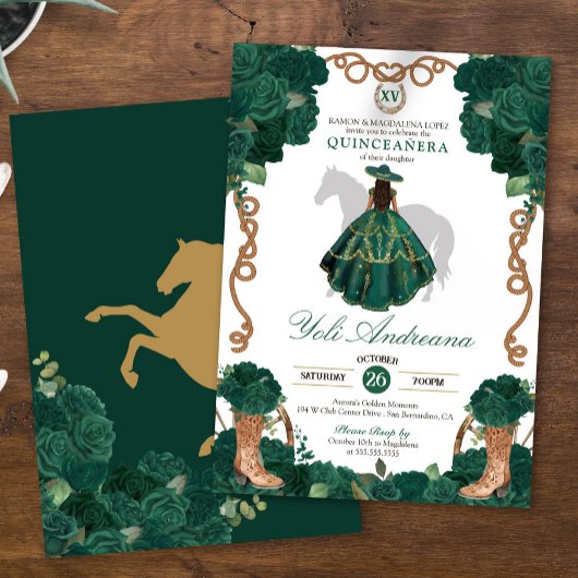 エメラルドグリーンバラシャルロヴェネトスキンセアニラ 招待状