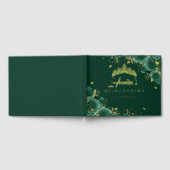 エメラルドグリーンバラフローラスワールキンセアニェラ金ゴールド ゲストブック (全面)