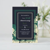 エメラルドグリーンバラプリントカード カード (スタンド正面)