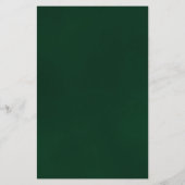 エメラルドグリーンバラ予算結婚式招待状 (裏面)