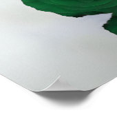 エメラルドグリーンバラ結婚の座席表13表 ポスター (角)