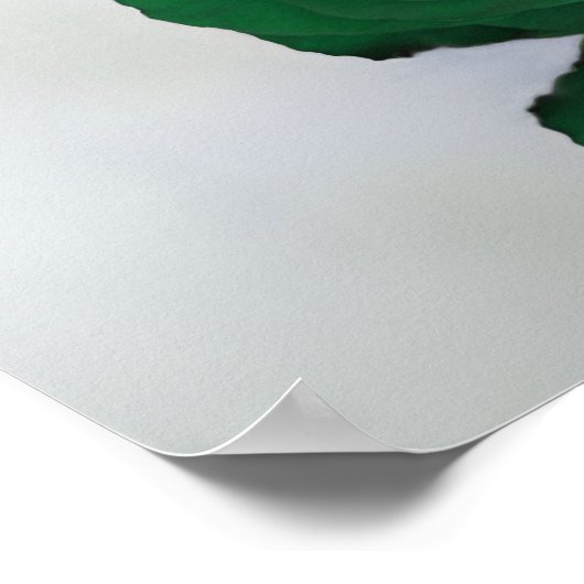 エメラルドグリーンバラ結婚の座席表24表 ポスター (角)