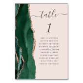 エメラルドグリーンバラ金ゴールドアゲート赤面結婚ズ テーブルナンバー (裏面)