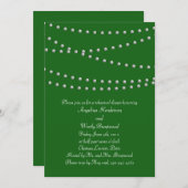 エメラルドグリーンパールリハーサルディナー 招待状 (正面/裏面)