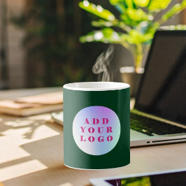 エメラルドグリーンビジネスロゴ コーヒーマグカップ