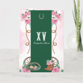 エメラルドグリーンピンクチャロキンセアニェラ追加 招待状 (裏面)