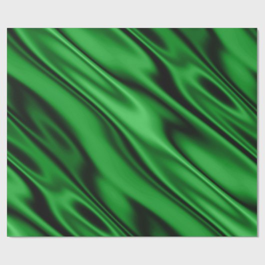 エメラルドグリーンフェイクサテン生地の外観 ラッピングペーパー (フラット)
