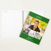エメラルドグリーンフォトコラージュアポイントメント2026 プランナー手帳 (ディスプレー)