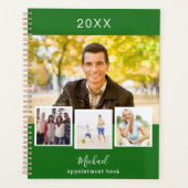 エメラルドグリーンフォトコラージュアポイントメント2026 プランナー手帳 (正面)