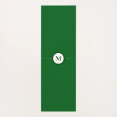 エメラルドグリーンフラワーパワーモノグラムヨガマット ヨガマット (裏面)