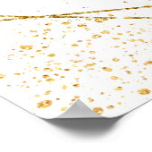 エメラルドグリーンフローラキンセアニェラウェルカムサイン ポスター (角)