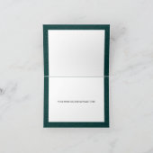 エメラルドグリーンフローラキンセアニェラサンキューインヴィット 招待状 (内部)