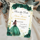 エメラルドグリーンフローラキンセアニェラスウィート16 セーブザデート