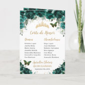 エメラルドグリーンフローラキンセアニェラプリンセスパドリノス プログラム (裏面)