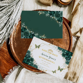 エメラルドグリーンフローラキンセアニェラ保存日 案内状