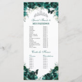 エメラルドグリーンフローラキンセアニライベント順 プログラム (裏面)