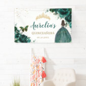 エメラルドグリーンフローラキンセアニラウェルカムバックドロップ 横断幕 (インサイチュ)