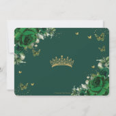 エメラルドグリーンフローラクインセアニェラ甘い16写真 サンキューカード (裏面)