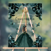 エメラルドグリーンフローラクインセアニラウェルカム アクリルサイン (ニュートラル)