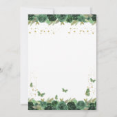 エメラルドグリーンフローラティアラバタフライキンセアニェラ セーブザデート (裏面)